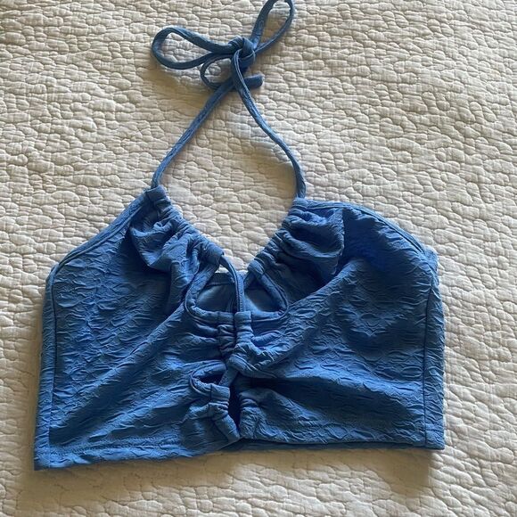 Blue strappy crop top - Picture 2 of 2